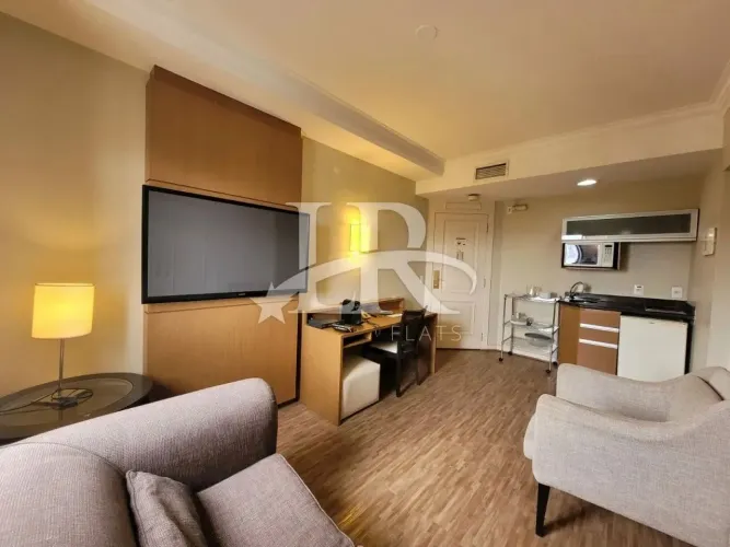 LR Flats apartamentos e Studios - Flat de 31m² mobiliado disponível para locação na Vila O