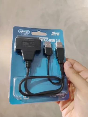 Conversor SATA para USB 2.0 - KNUP - KP-HD015 - Novo