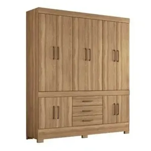 GUARDA ROUPA DE CASAL 10 PORTAS 3 GAVETAS