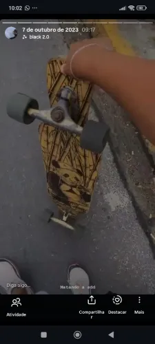 Skate longboard Flowing