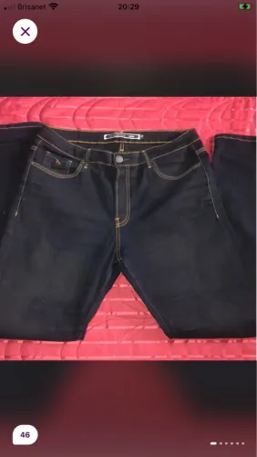 Calça Jeans Azul Escuro Acostamento