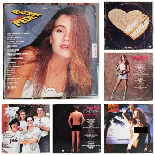 LPs Trilhas de Novelas: Pedra Sobre Pedra, Pão Pão Beijo Beijo, Brega & Chique, O Outro, T