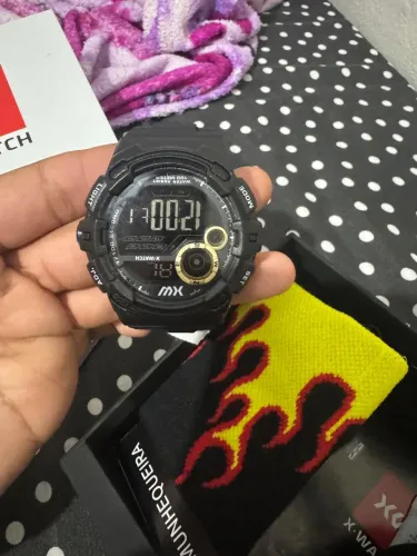Relógio X-Watch Digital Preto - Novo