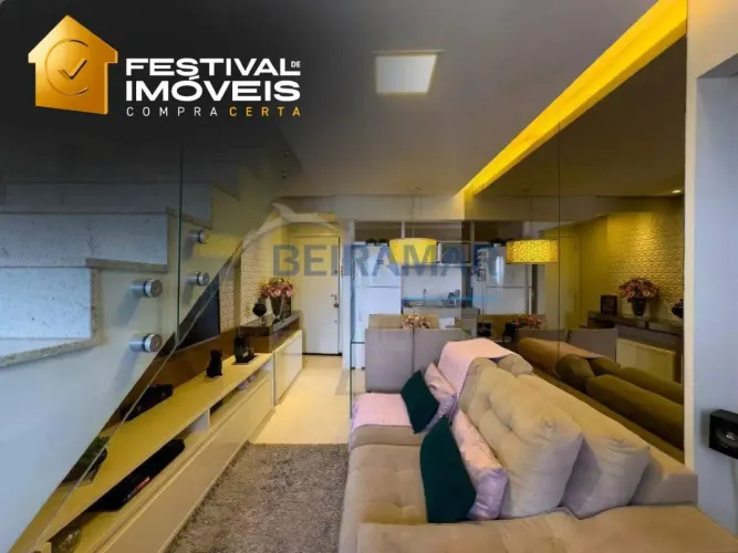 Cobertura à Venda no Residencial Top Life Miami Beach  3 Quartos, 1 Suíte, 2 Salas, Área G