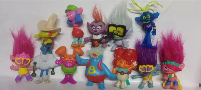Lote de bonecos Trolls - Diversos Personagens (usado)