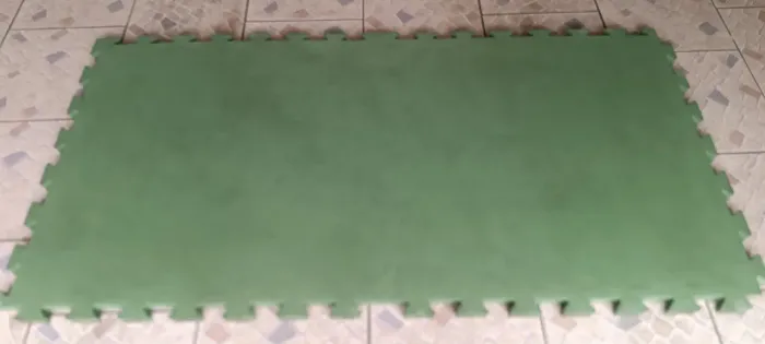 Tatame de encaixe verde ou vermelho 2x1m e 30mm de espessura.30