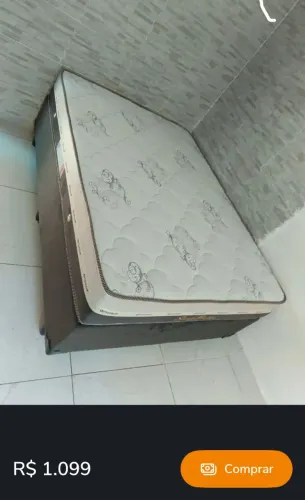 Cama box colchão e base mega oferta molas