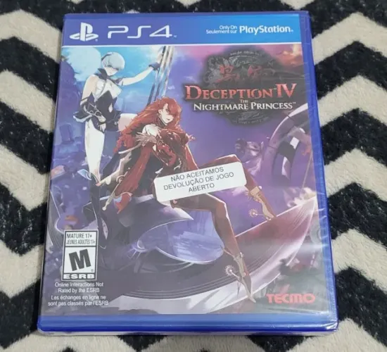 Jogo Deception IV The Nightmare Princess Americano Original Lacrado Para PS4 Playstation 4