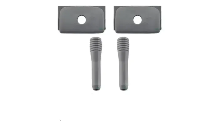 Par de Pino Trava Acabamento de Porta para o Gol G3 e G4 Cinza