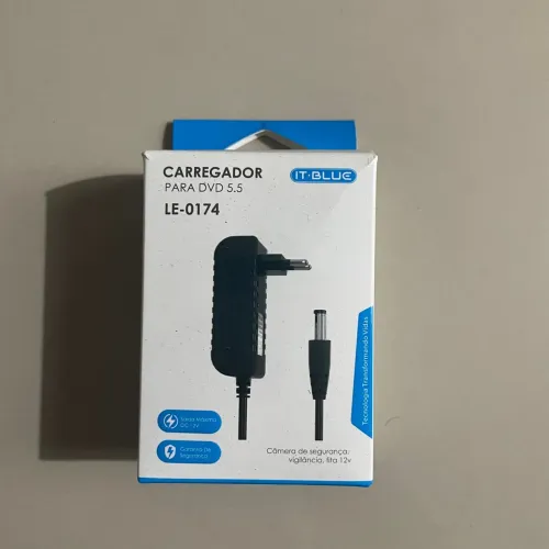 Cabo Alexa e Carregador Para DVD 5.5 LE-0174 IT-BLUE