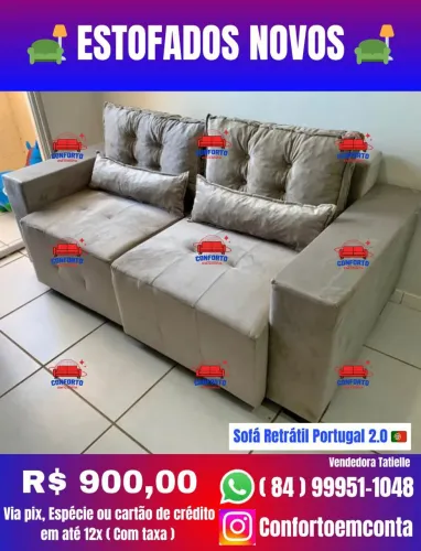 Sofá Retrátil Portugal 2.0 - Conforto e Qualidade!
