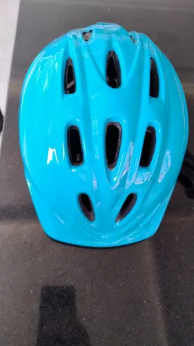 Capacete de Ciclismo Infantil Azul Turquesa