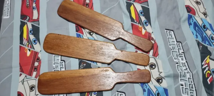 3 PALMATORIAS EM MADEIRA