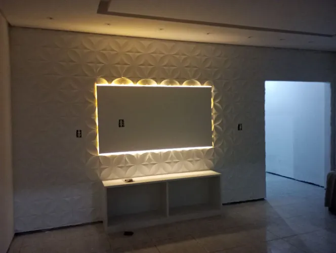 Gesso,Elétrica iluminação & Pintura
