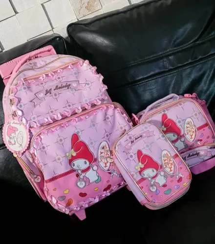 Kit Mochila, Lancheira e Estojo My Melody