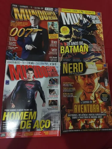 Revistas de Cinema: Mundo dos Super Heróis e Mundo Nerd