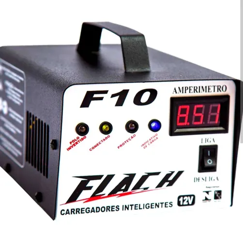 Carregador de Bateria 10 Amp 12V FLACH F10