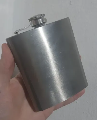 stainless steel hip flask 7oz