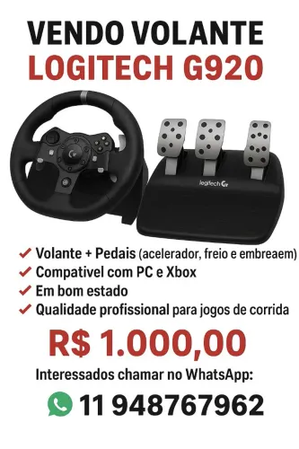 Volante da  Logitegh g920
