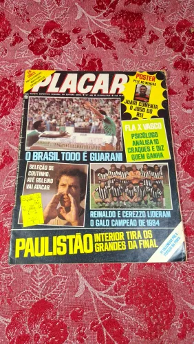 Revista placar 468 de 1979 poster central do Pelé com camisa do Flamengo 