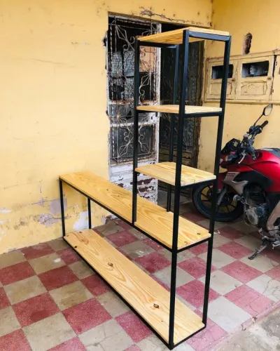 PROMO 140x25x60. Mesa escrivaninha escritório Pratilheira ESTANTE industrial sofá casa