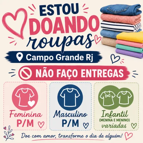 Doação de roupas 