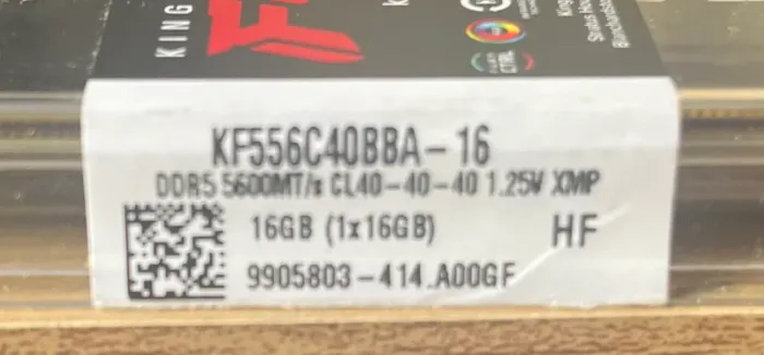 Memória ram DDR5 fury com RGB