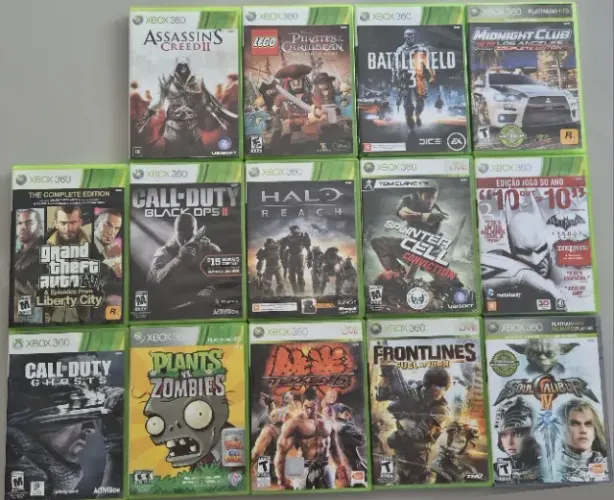 [Somente em mãos Fortaleza-CE] Coleção de Jogos do Xbox 360