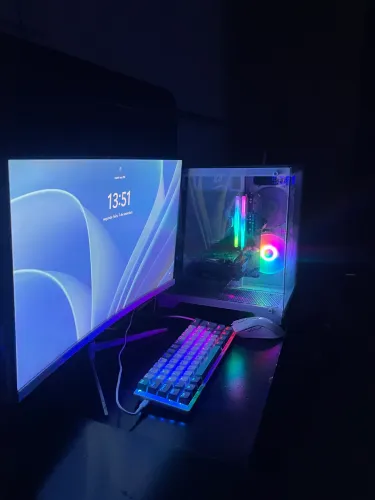 PC Gamer Completo Ryzen 5 5500 + GTX 1660 SUPER 6GB + Monitor + Teclado Mecânico