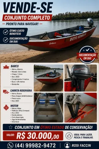 Barco, Motor e Carreta