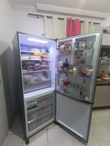 Geladeira Panasonic Espelhada 450L Frost Free - Edição Limitada (Desapego)