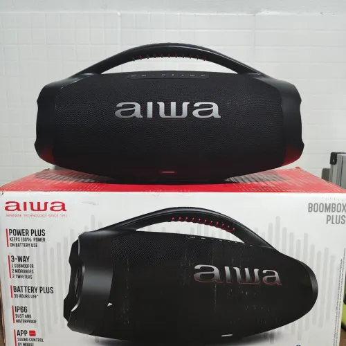 Caixa de som Bombox Plus Aiwa BBS 01-B 200W Bluetooth 5.3