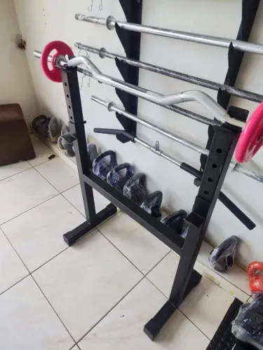 Suporte Barras e Anilhas Musculação academia cas e stúdio