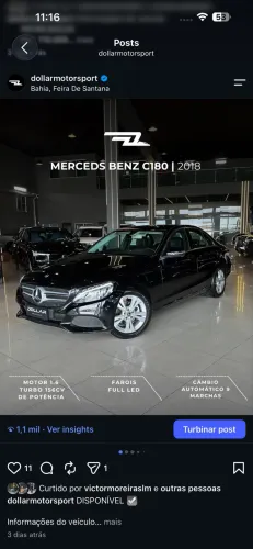 Mercedes-Benz C-180 CGI Avant. 1.6/1.6 Flextb 16V Aut. 2018