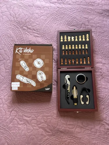 Kit Vinho Xadrez