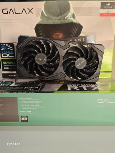 Placa de Vídeo Galax NVIDIA GeForce RTX 3070 (1-Click OC), LHR, 8GB, GDDR6, DLSS