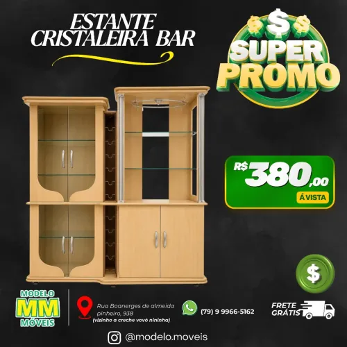 Estante cristaleira