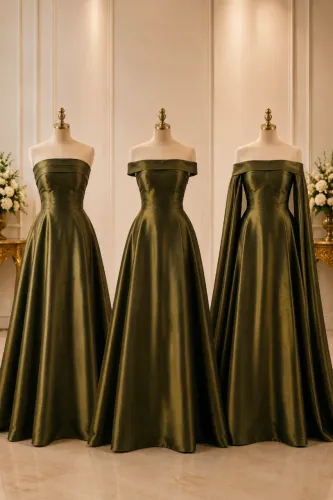 Vestido de Festa Verde Oliva | Madrinha | Formanda
