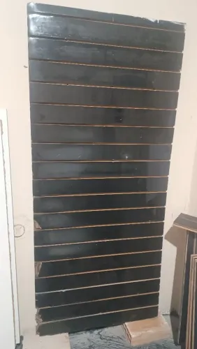 Painel Canaletado preto 180cm x 80cm
