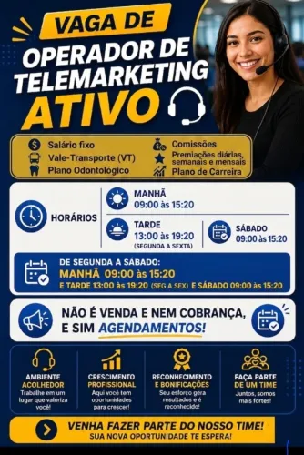 OPERADORA(OR) DE TELEMARKETING
