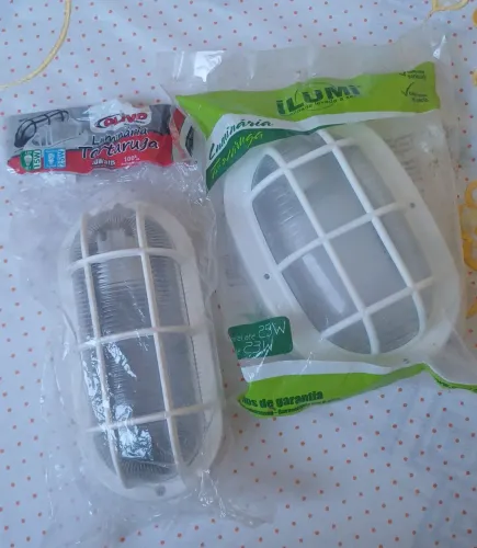 2 luminárias Tartaruga Novas 35.00 - Ainda na Embalagem. Detalhes na descrição