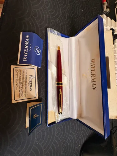 Vendo Caneta Waterman Paris Expert I Bordeaux banhada Ouro 23K. (Valor podemos negociar!)
