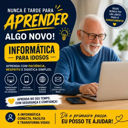 Professor de Informática Online para Idosos 