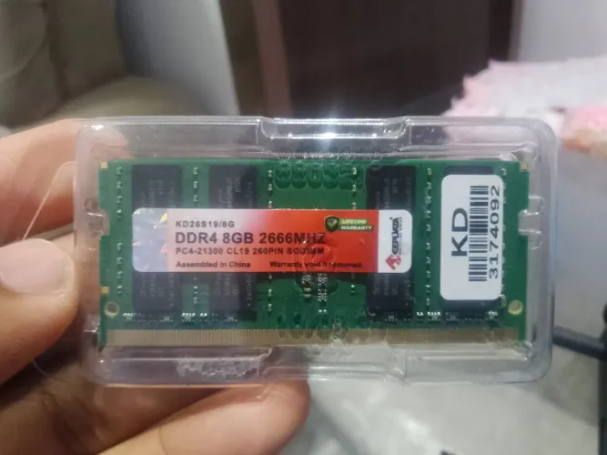 MEMÓRIA RAM 8GB DDR4 2666MHz PARA NOTEBOOK