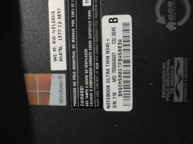 Notebook CCE  Ultra TIM 345+<br>Notebook Ultra TIM 345 + mod 70 50040 97