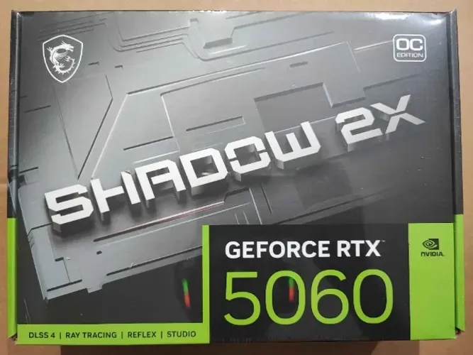 Placa de Video MSI GeForce RTX 5060 Shadow 2X OC, 8GB, GDDR7, 128-bit, G5060-8S2C