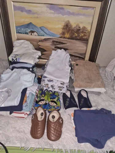 Lote de roupas infantil bebê menino tm pmg