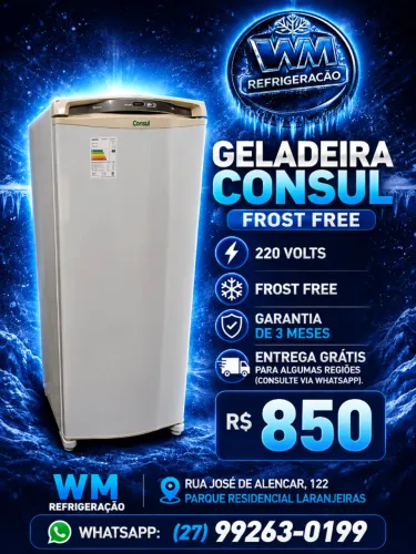Geladeira Consul Frost Free 220V - Seminova | R$ 850