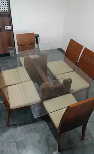 Mesa de vidro de MDF