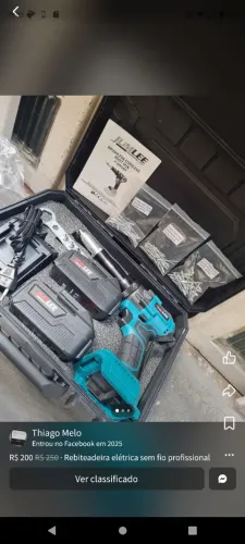 Rebitadeira elétrica sem fio